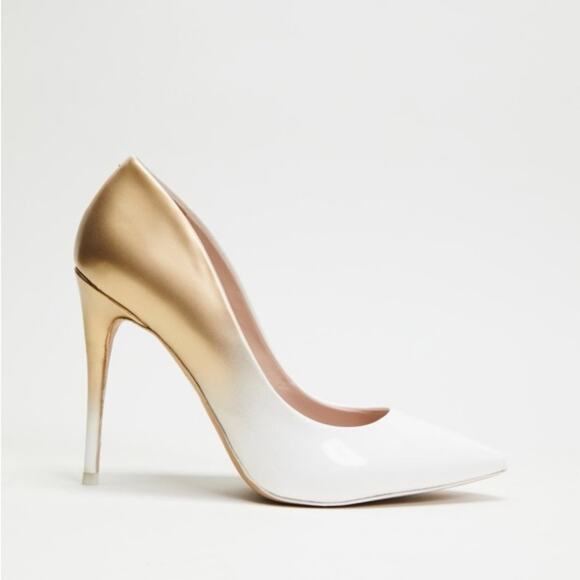 Aldo Ombre White/Gold Stessy Stiletto Heel/Pumps - Size 6.5 - Picture 12 of 12